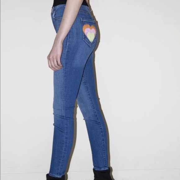 Mother Super Stunner Ankle Jean Heart 